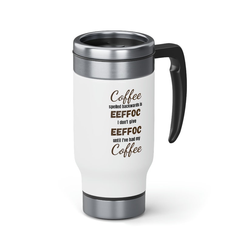 Effoc Angry Cat Travel Mug: Funny Coffee 14 Oz - Etsy