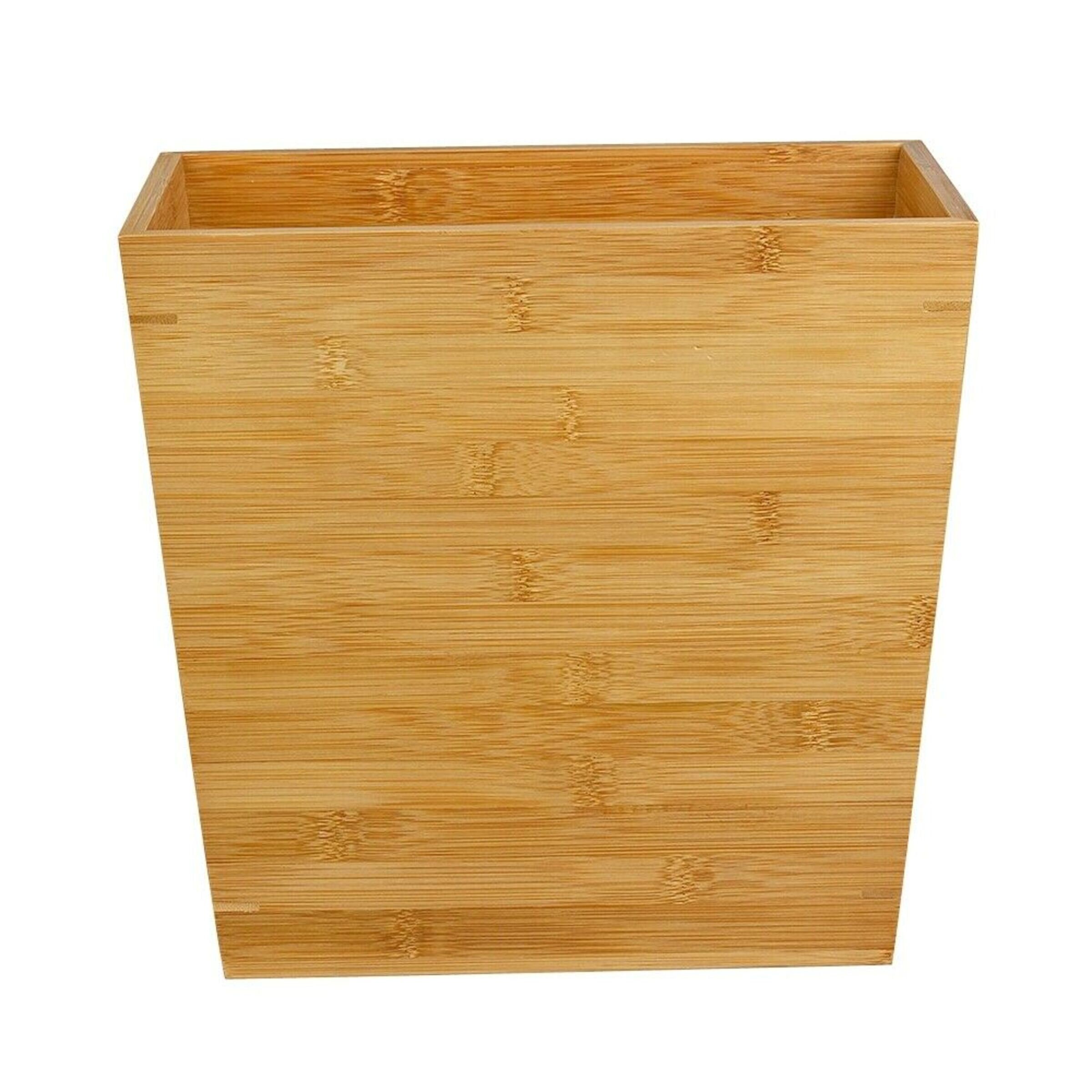 Slimline Rubbish Bamboo Waste Paper Bin Made from 100 Etsy