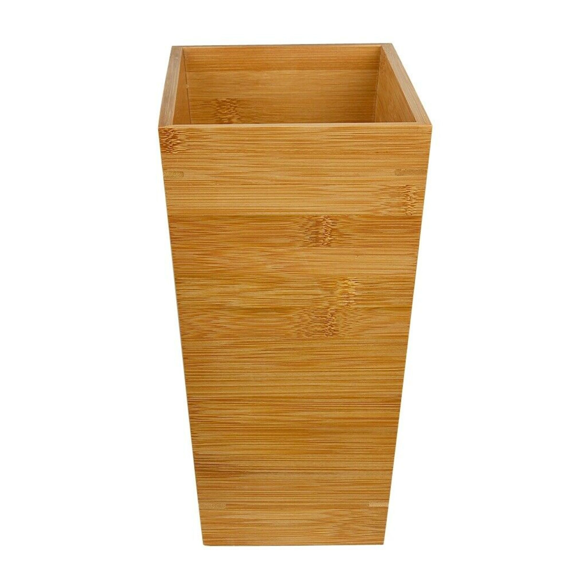 Slimline Rubbish Bamboo Waste Paper Bin Made from 100 Etsy