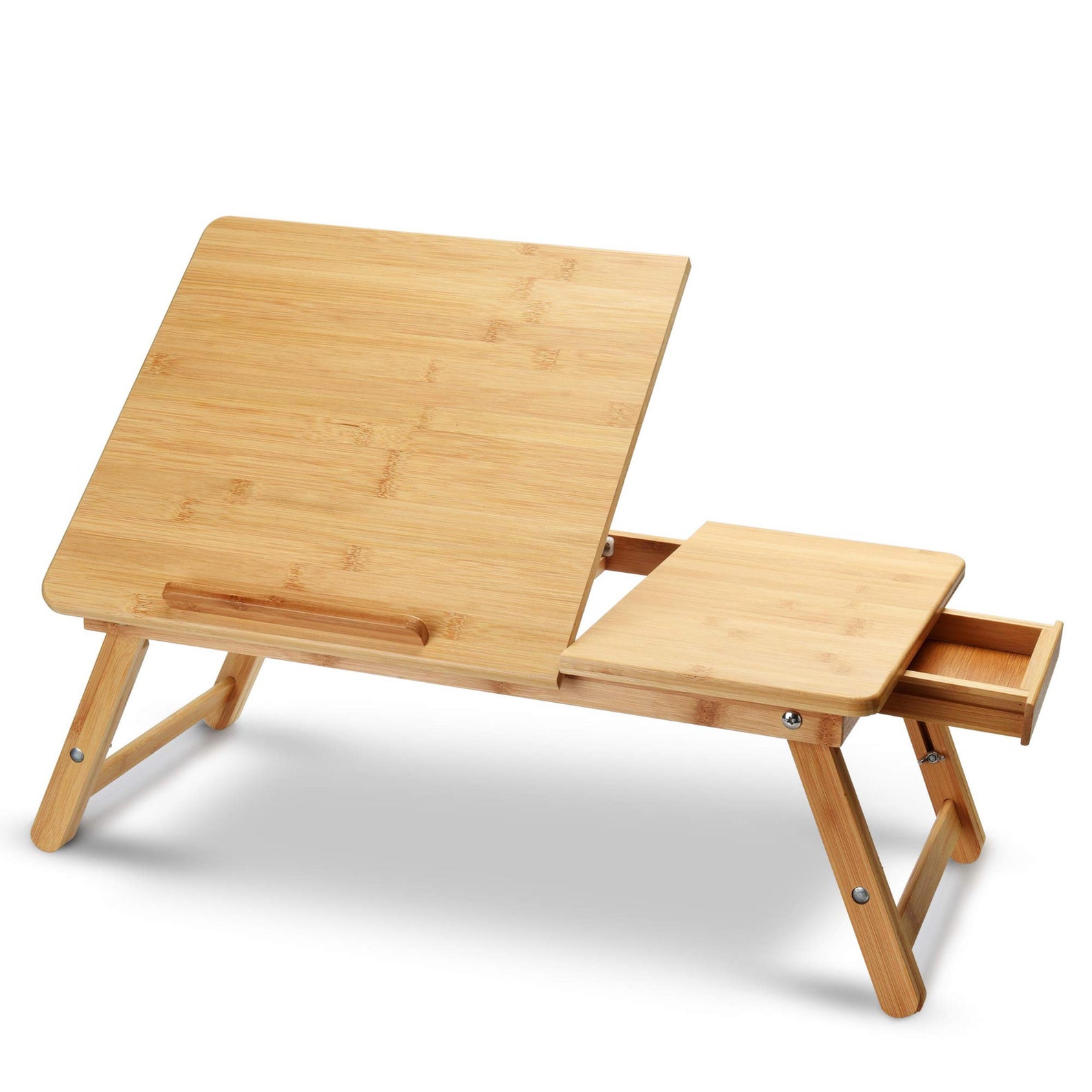 Bamboo Laptop Stand for Desk. Notebook Table Foldable and Etsy