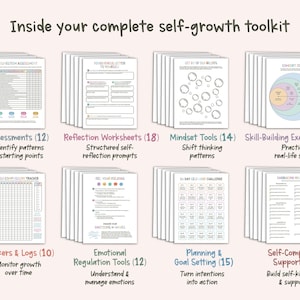 Self Love Workbook Printable Mega Bundle, Therapy Worksheets CBT DBT ...