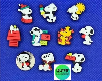SNOOPY CHRISTMAS Authentic JIBBITZ Shoe Charms 3