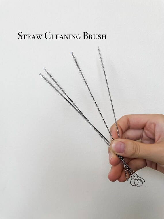 Straw Cleaning Brush Stainless Steel Straw Cleaner Straw Cleaner Reusable Straw  Cleaner 