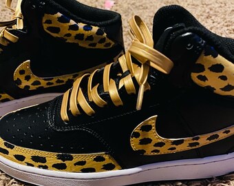 nike leopard print swoosh sweatshirt