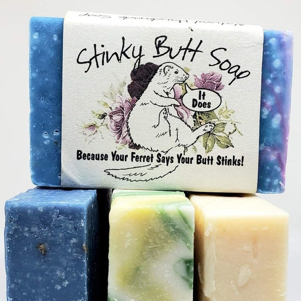 Stinky Butt Ferret Soap (Handmade)