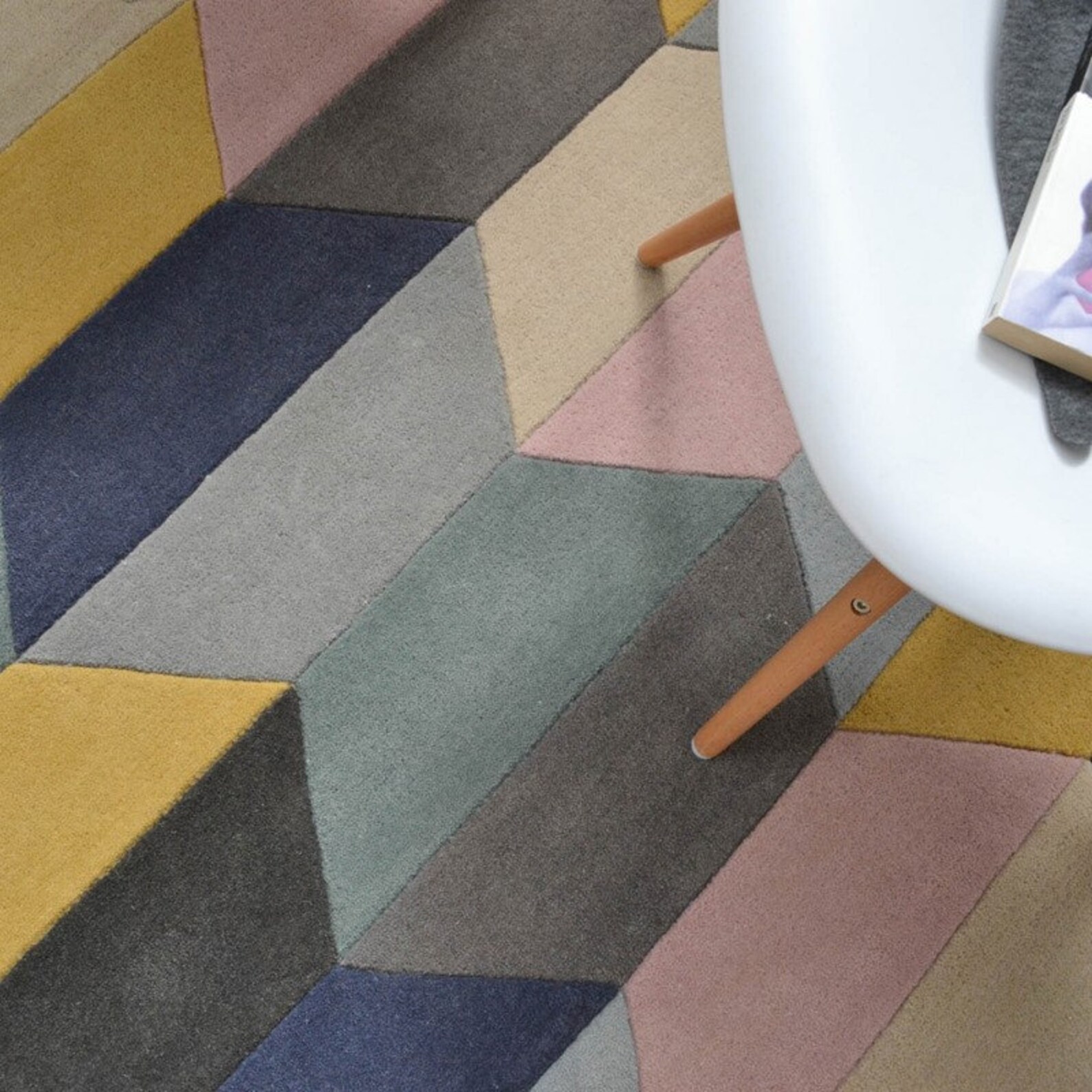 Abstract Hand Tufted Designer Wool Rug 3x5 5X8 8X10 9X12 Fine Etsy UK