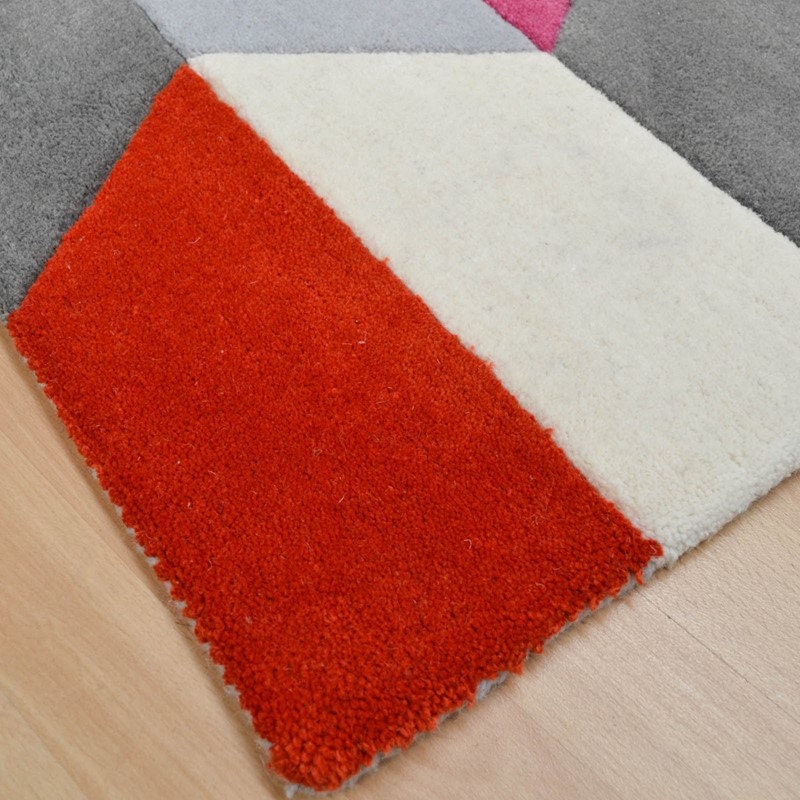 Abstract Hand Tufted Designer Wool Rug 3x5 5X8 8X10 9X12 Fine Etsy UK