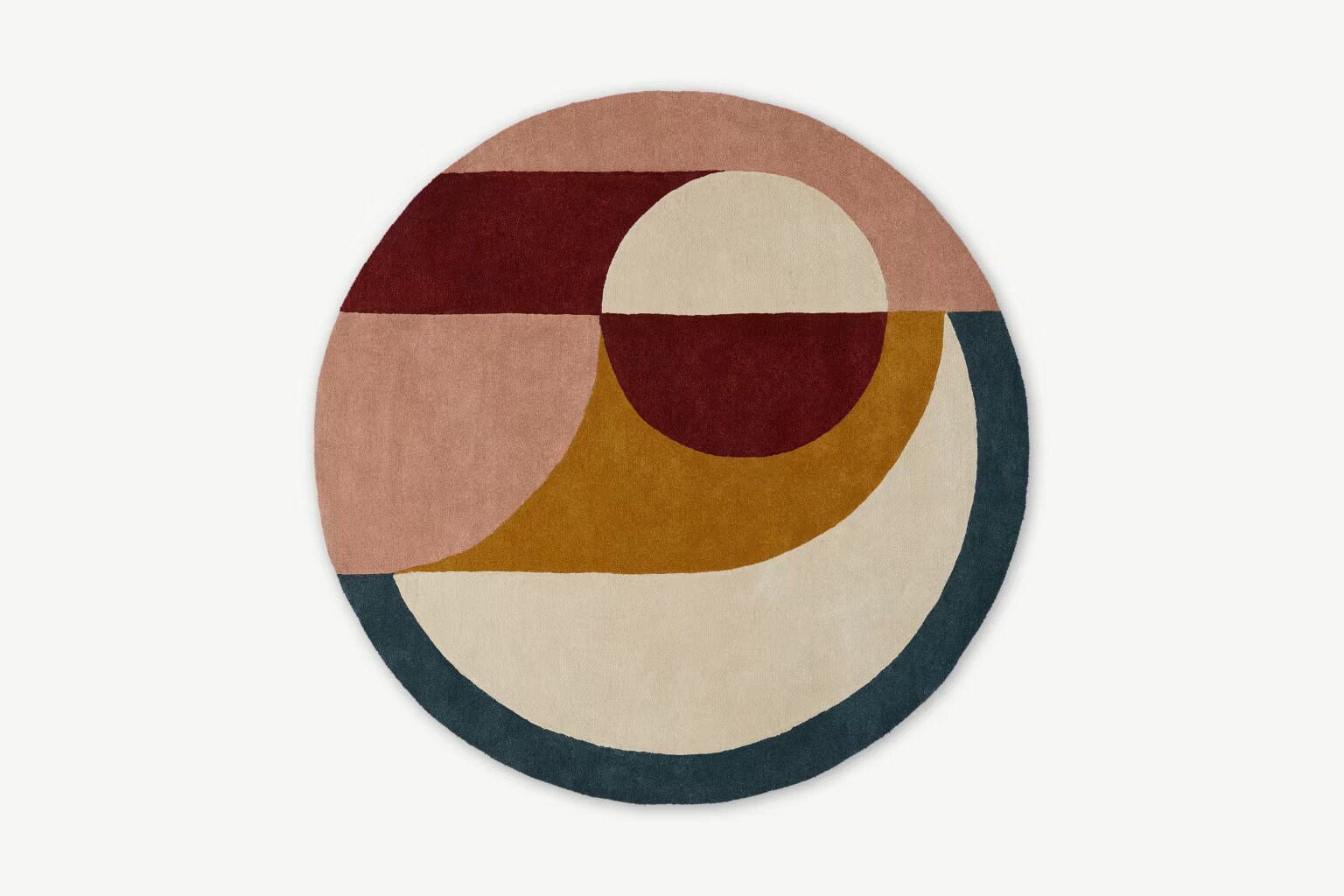 Luxury Round Wool Hand Tufted Designer Wool Tuft Rug Etsy