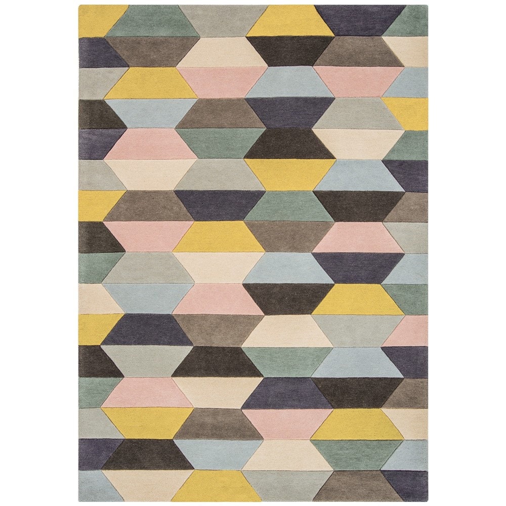 Abstract Hand Tufted Designer Wool Rug 3x5 5X8 8X10 9X12 Fine Etsy UK