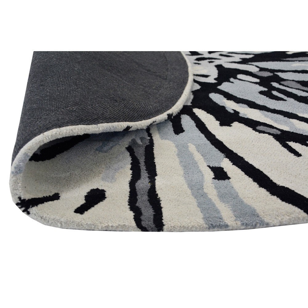 Abstract Hand Tuft Modern Rug 100 Wool Tufted Rug 3x3 4x4 5x5 Etsy