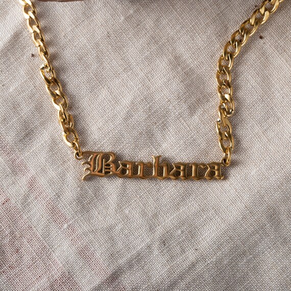 18k white gold name cheap necklace