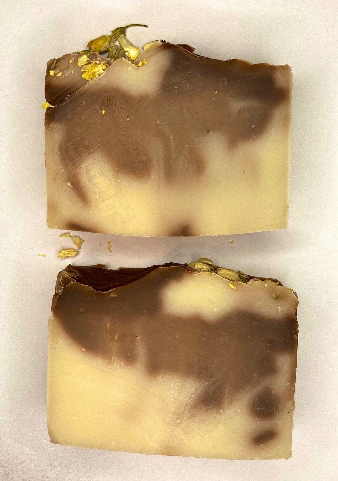 Jasmine Vanilla Dream Handmade Artisan soap blossoms two tones Etsy