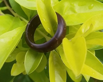 Coconut shell ring,Wood ring,Wooden ring,Handmade ring,Custom wooden ring,Engagement ring,Wooden ring for him,Ring,Jewelry,Natural ring,Gift