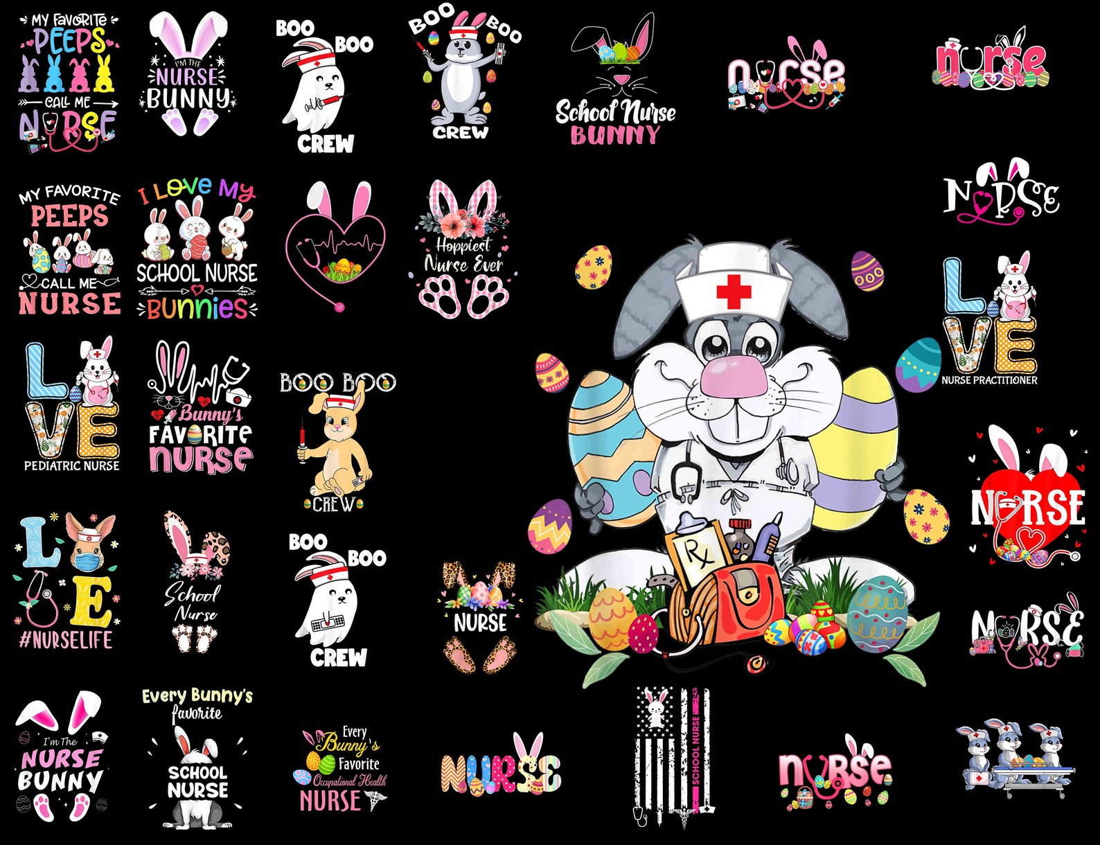 Nurse Easter Day Png Bunny Nurse Easter Png Nurse Gift Etsy