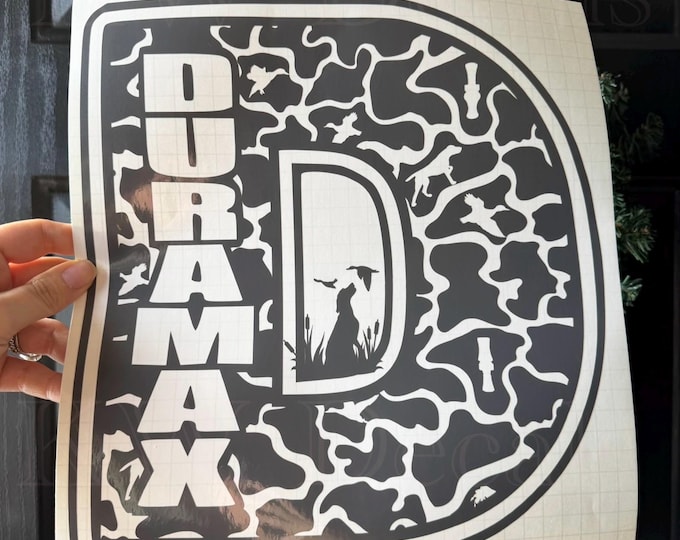 Duramax Decal with Duck Camo / Turbo Diesel Decal/Sticker