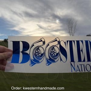Boosted Nation Turbo Diesel Decal/Sticker Peterbilt Cummins Duramax CAT Power Stroke image 1