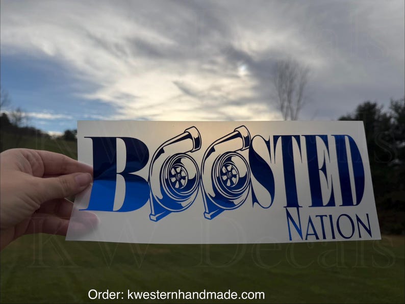Boosted Nation Turbo Diesel Decal/Sticker Peterbilt Cummins Duramax CAT Power Stroke image 1