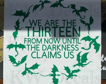 Throne of Glass | Manon Blackbeak | The Thirteen |Crochan Witch | SJM | Sarah J Maas | Window Decal