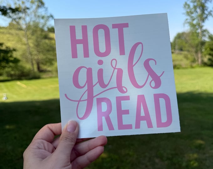 Pretty Girls Read Decal 7 | BookTok | Books | Romance | Fantasy