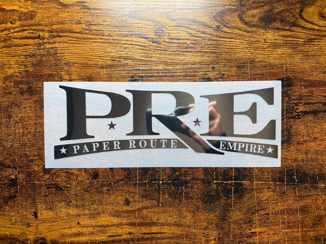 PRE Decal | P.R.E. Decal | Paper Route Empire | Sticker | Young Dolph ...