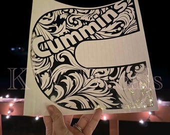Cummins Tooled Decal 2  / Turbo Diesel Decal/Sticker