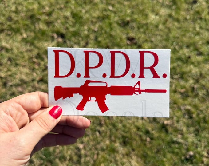 DPDR Acronym Dead Pediphiles Don’t Reoffend Rifle Decals | Window Stickers | Decals