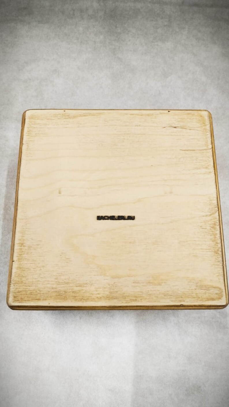 Jewelry Box Wooden Box Gift For Her Light Wood Light Color 14*14*7 cm Storage Wooden Box