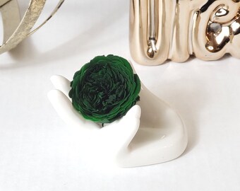 12 Pack Small Garden Head Preserved Roses Green 1.5 inch x 1.2 inch | Infinity Roses | Eternal Roses | Floral Supplies | Forever rose