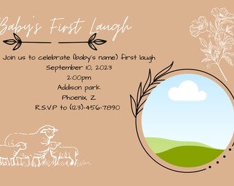 Baby's First Laugh Invitation