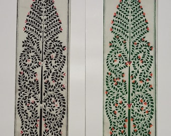 Pattachitra Tree of Life Painting: Odisha Silk Art (UNFRAMED)