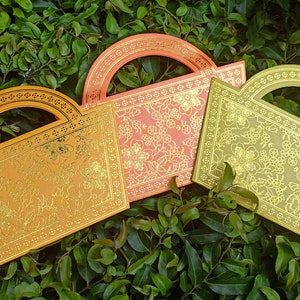 Set von 15 Umschlag Form von Korb Handgemachte Hochzeit / Schenken / Geld / Bargeld Umschläge, Shagun, Baby-Dusche-Geschenk, Roka.