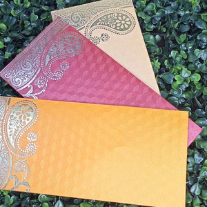 Set von 15 Umschlag Stilvoller Umschlag Hochzeit Schenken Geld Bargeld Umschläge Shaadi Shagun Babypartygeschenk Roka.