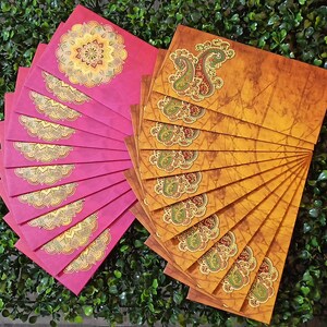 Envelopset van 20 Premium trouwenvelop, cadeau, geld-/geldenveloppen, Shaadi, Shagun, kraamcadeau, Roka.