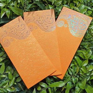 Set van 25 elegante enveloppen handgemaakte bruiloft / cadeau / geld / contanten enveloppen, Shaadi, Shagun, kraamcadeau, Roka.