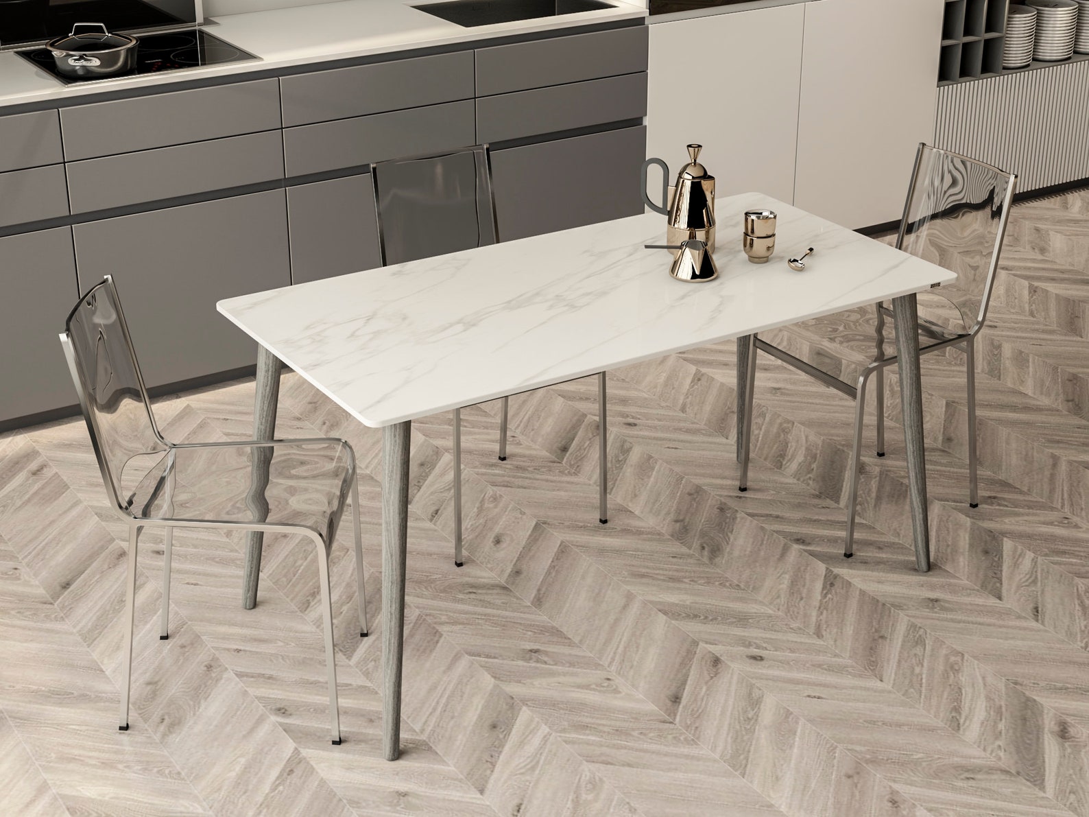 SANTO Rectangle Dining Table 30x60 2-4 ppl | Etsy