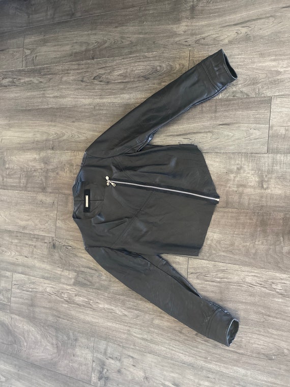 Vintage Leather Moto Jacket
