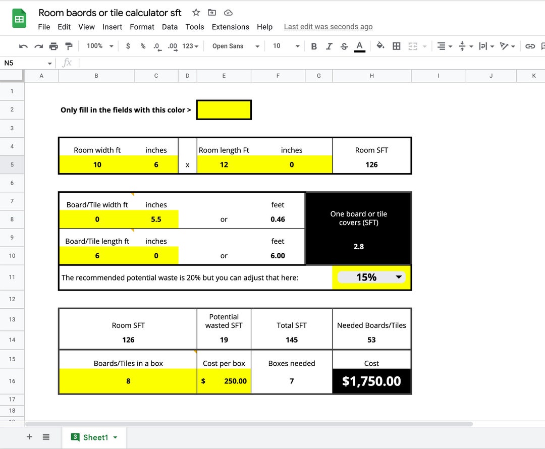 Enter Your Room Size and This Sqft Square Foot Calculator Will Tell You