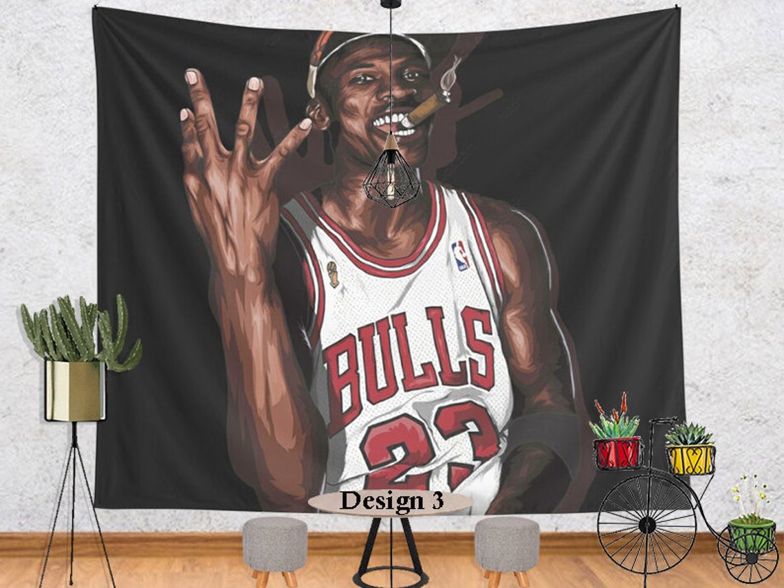 Jordan Wall Tapestry Sport Wall Hanging Basketball | Etsy