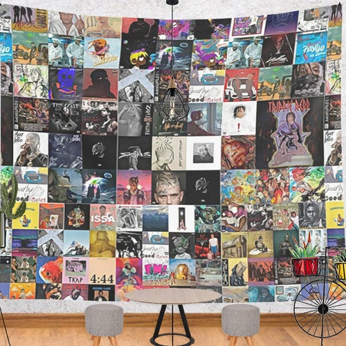 All Cover Poster Tapestry Album Music Rap Collage Tapestry Etsy
