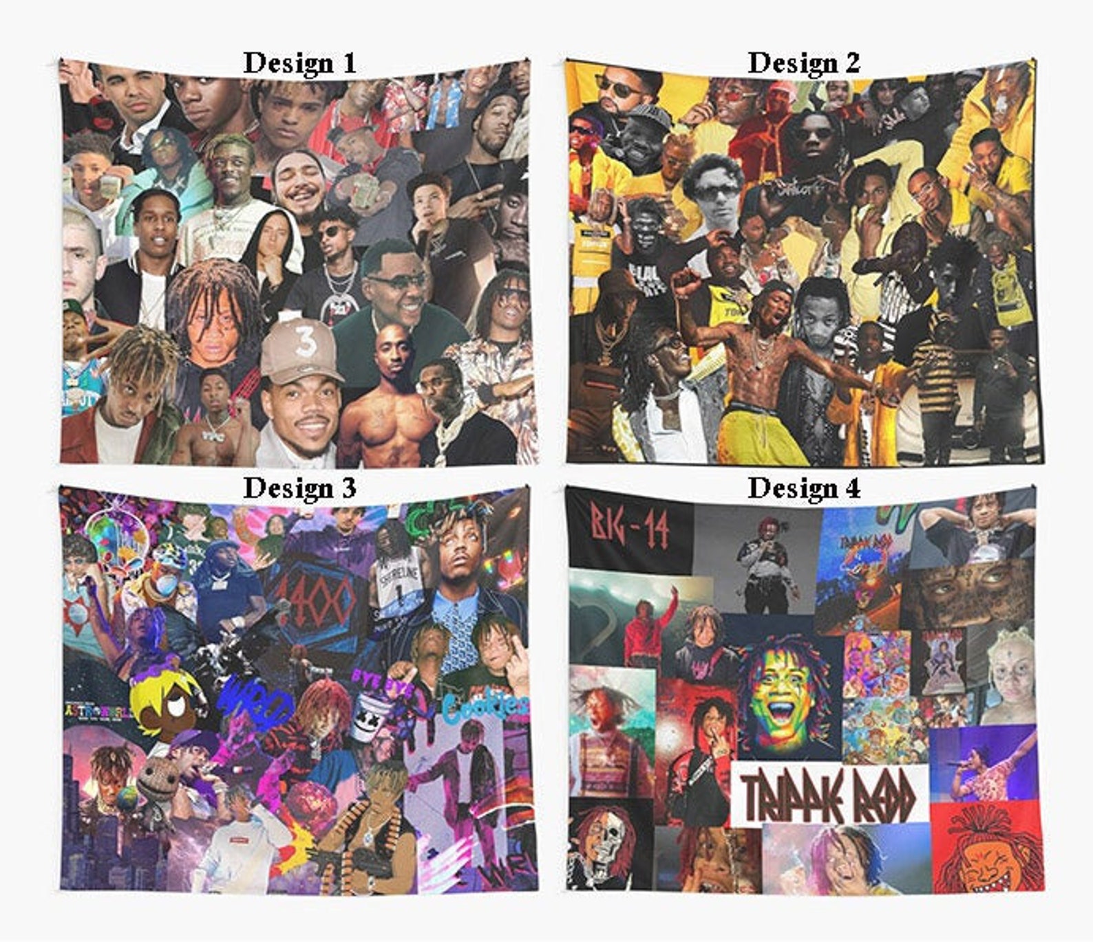 Rappers Collage Wall Tapestry Etsy