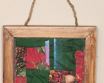 Decorative Wooden Shadow box with potholder