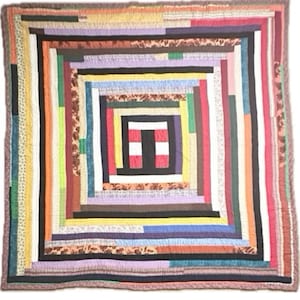 Quilts-Cotton Artistic Quilt-House Top Variaton Mehrfarbige-Gees Bend Quilt Bild 1