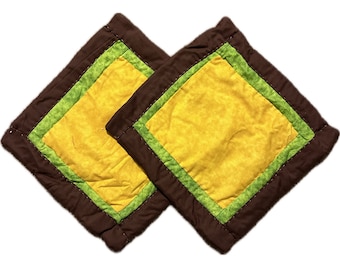 Hand-sewn Quilted Hot Pads