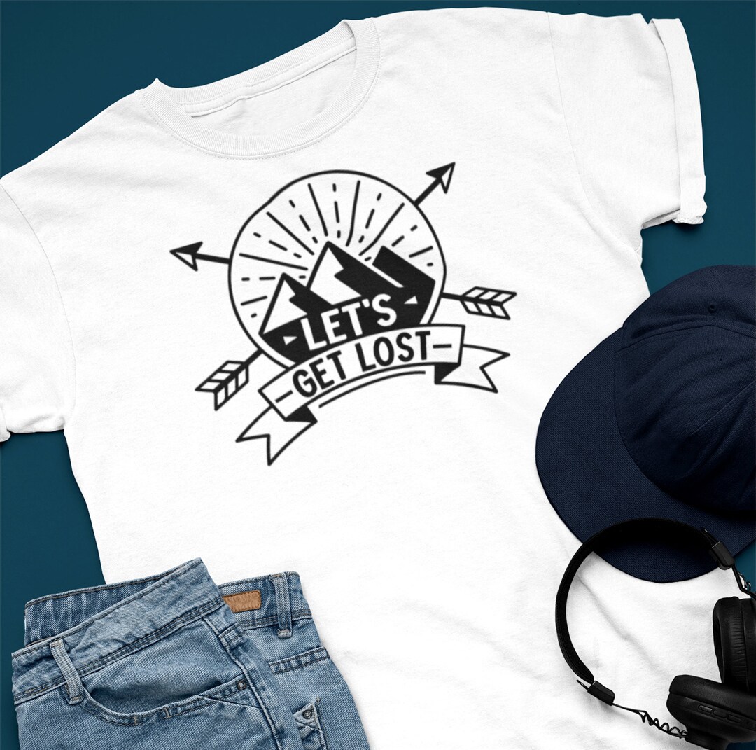 LET'S GET LOST T-shirt, Unisex • Cute Funny Camping Shirt, Stylish