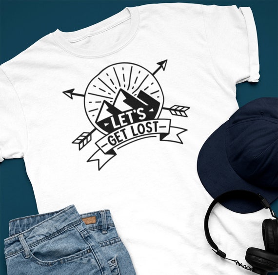 LET'S GET LOST T-shirt, Unisex • Cute Funny Camping Shirt, Stylish