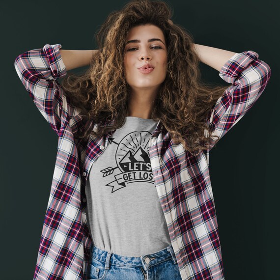 LET'S GET LOST T-shirt, Unisex • Cute Funny Camping Shirt, Stylish
