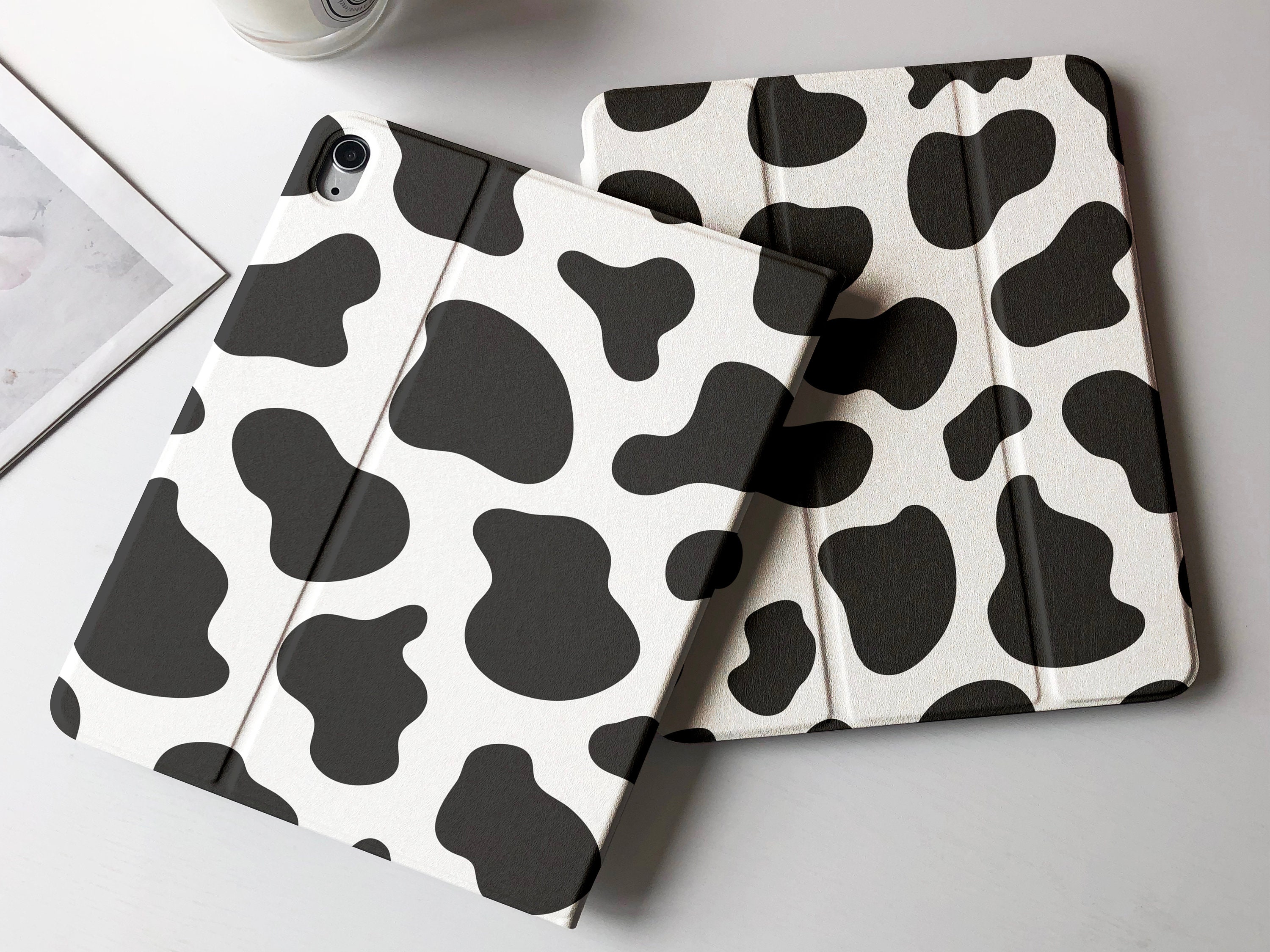 Cow Print Ipad Smart Cover With Pencil Holder for Ipad Air 4 Etsy UK