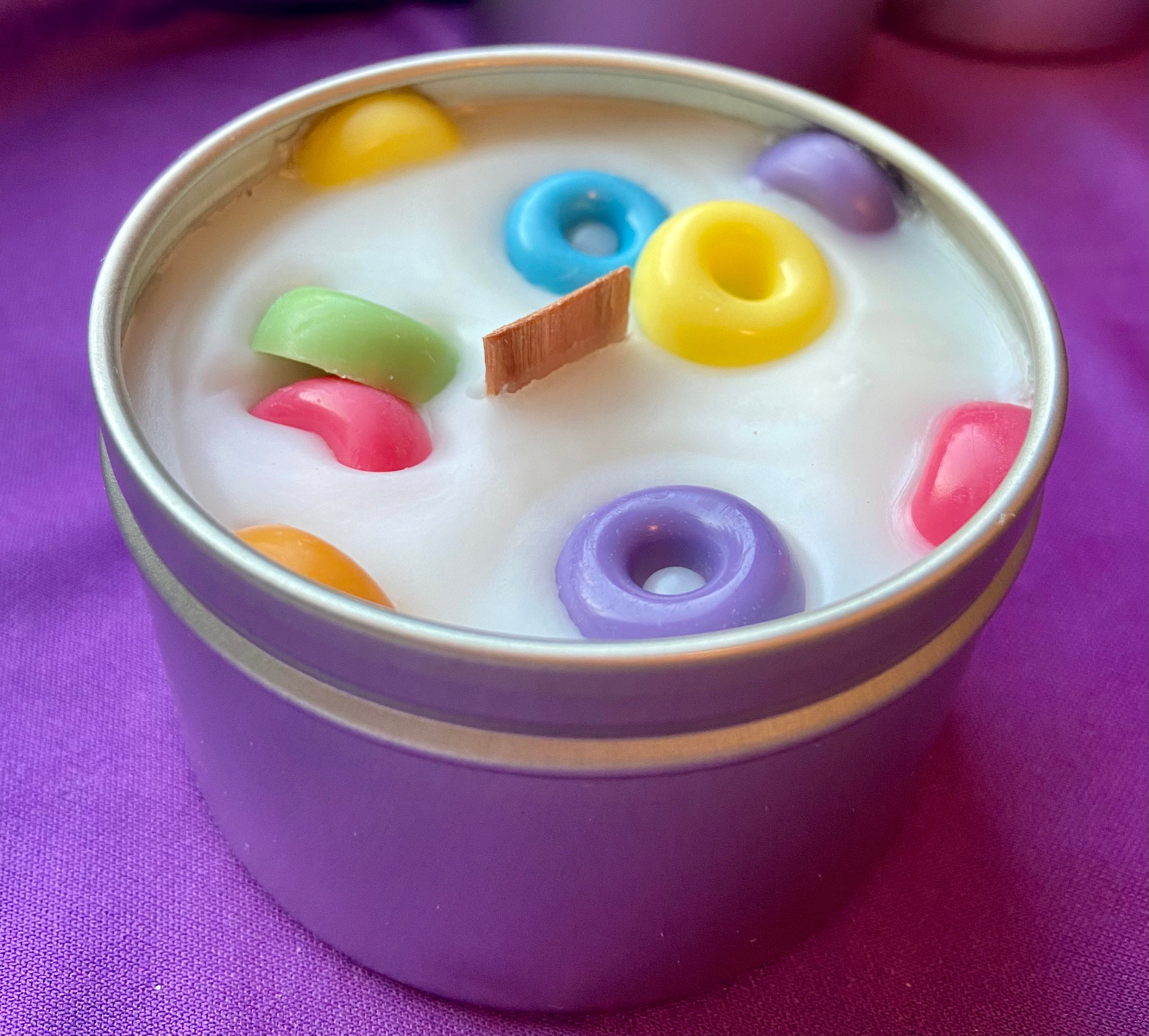 Froot Loops Wood Wick 8oz Tin Candle Etsy