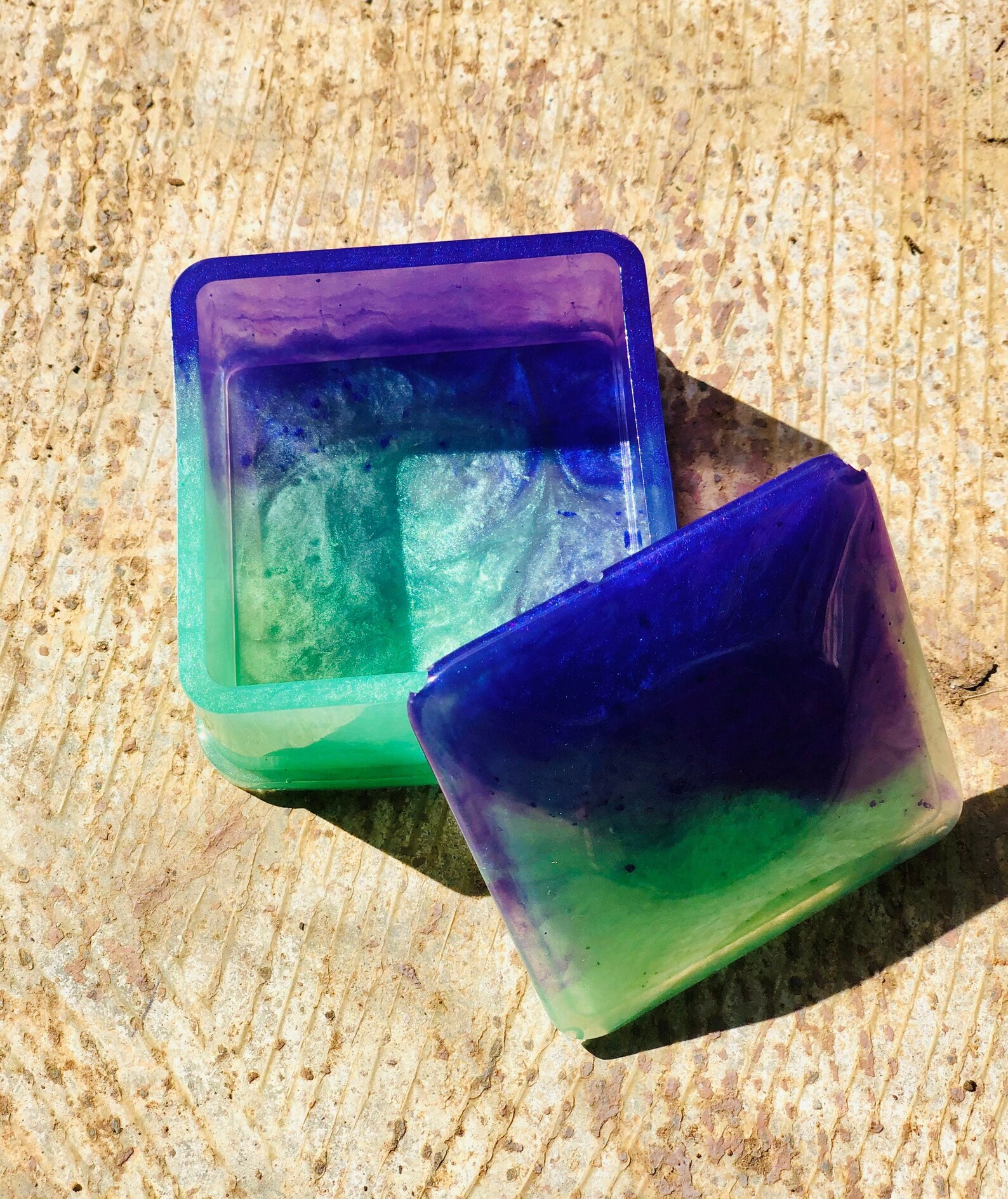 Resin Box Jewelry Box Resin Trinket Box Trinket Tray Etsy