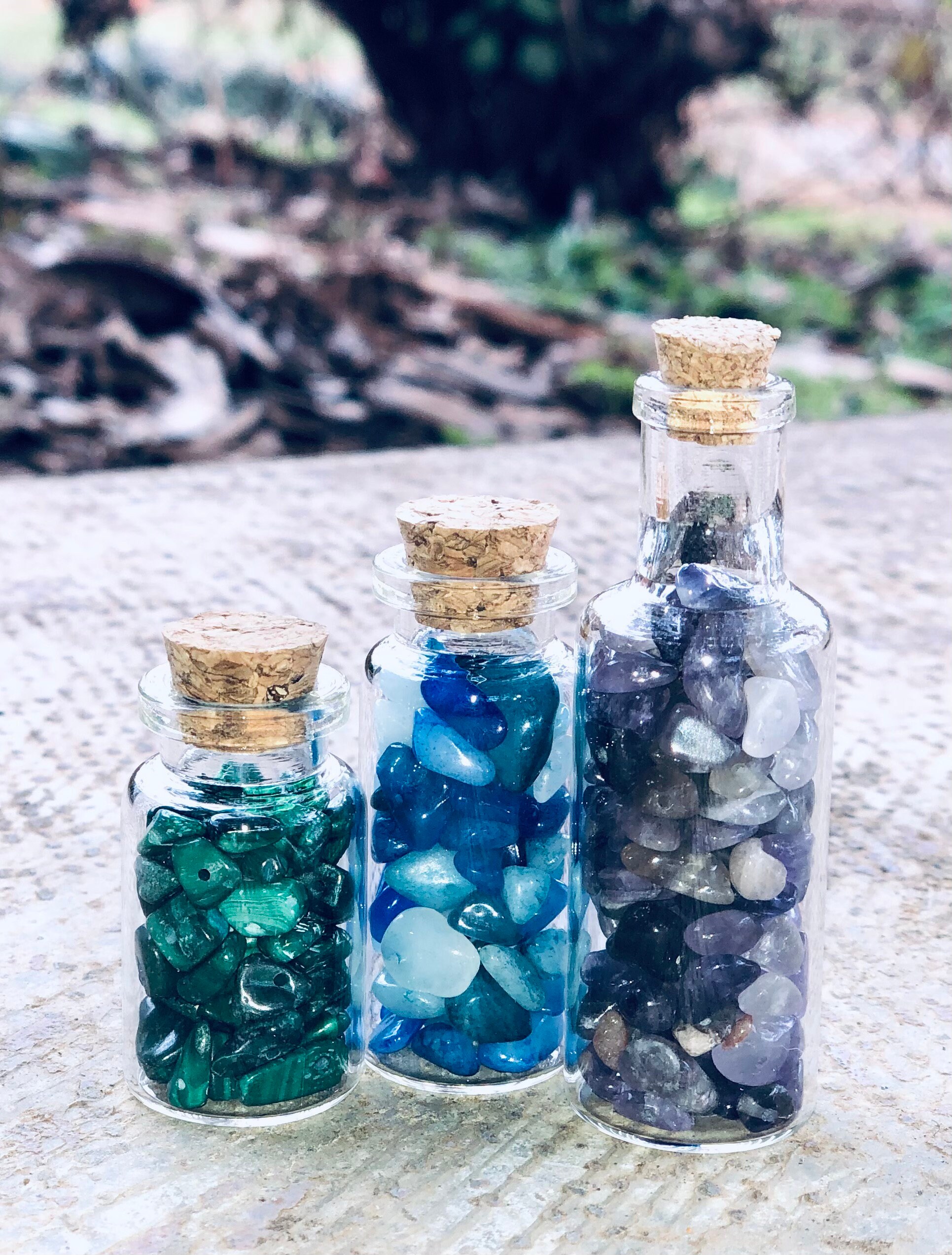 Crystal Jars Medium Crystal Jars Crystal Jar Pendant Etsy